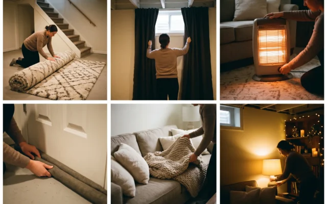 6 Ways to Make Cold Basements Feel Warmer in Winter