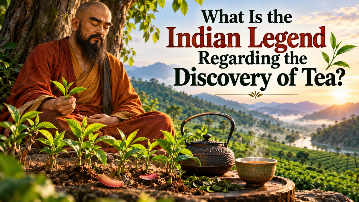 What Is the Indian Legend Regarding the Discovery of Tea?