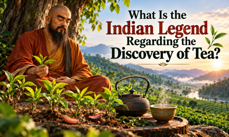What Is the Indian Legend Regarding the Discovery of Tea?